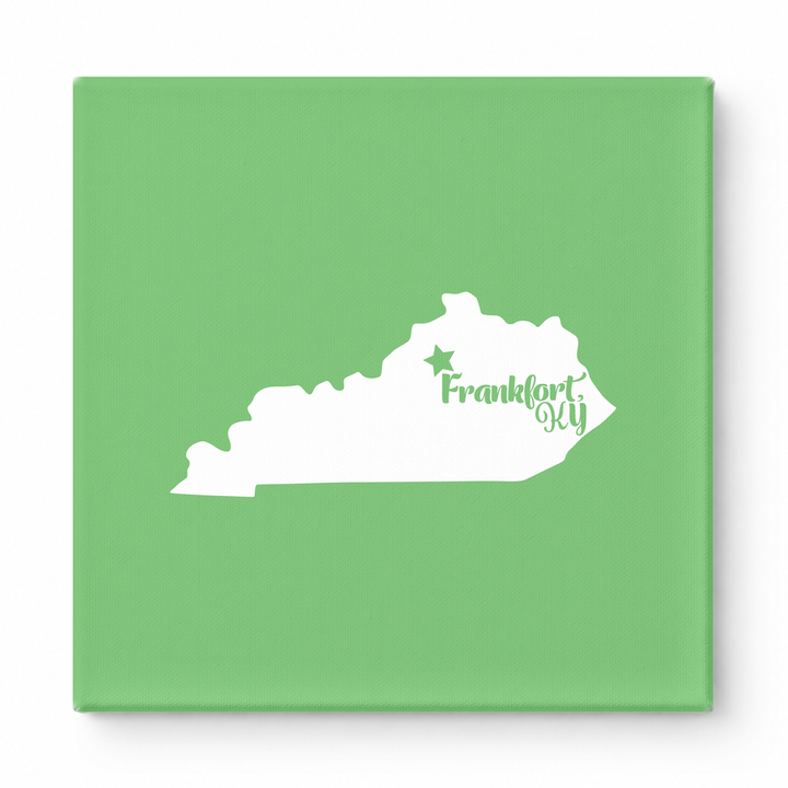 Home Sweet Frankfort — Kentucky State Silhouette