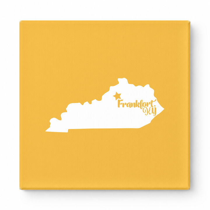 Home Sweet Frankfort — Kentucky State Silhouette