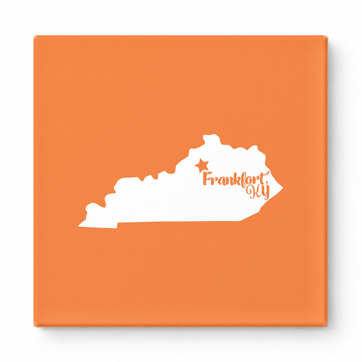 Home Sweet Frankfort — Kentucky State Silhouette