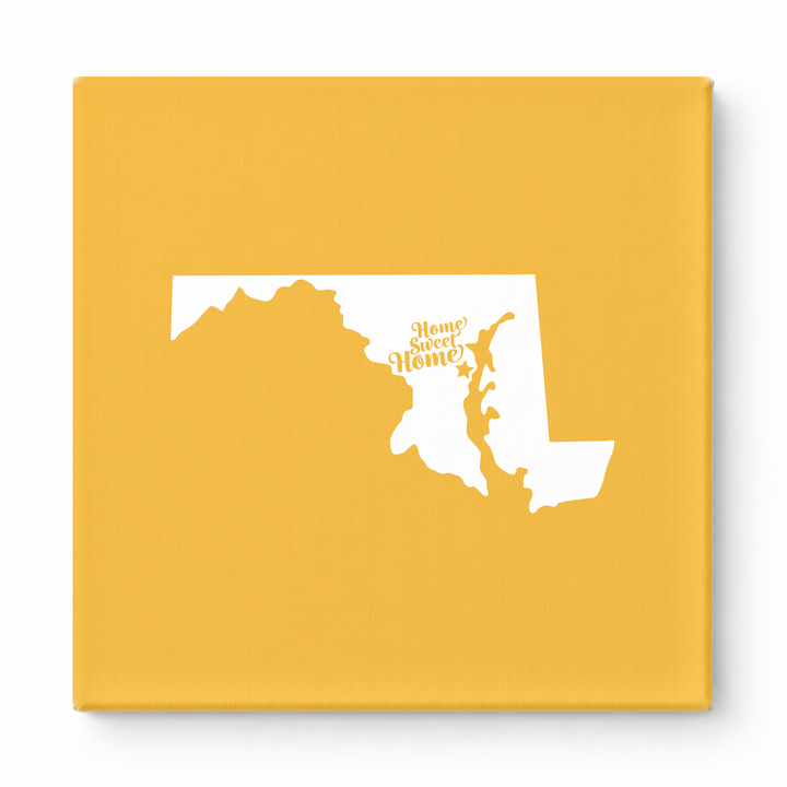 Home Sweet Home — Maryland State Silhouette