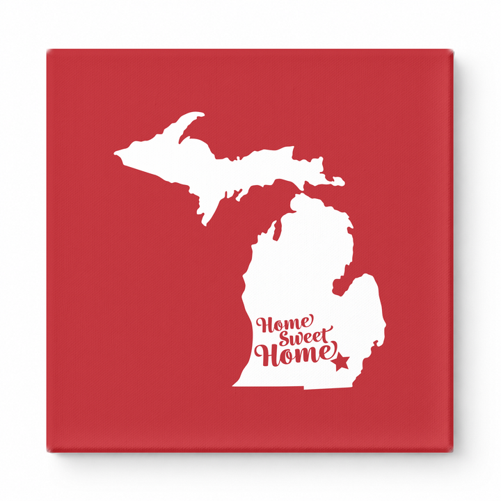 Home Sweet Detroit — Michigan State Silhouette