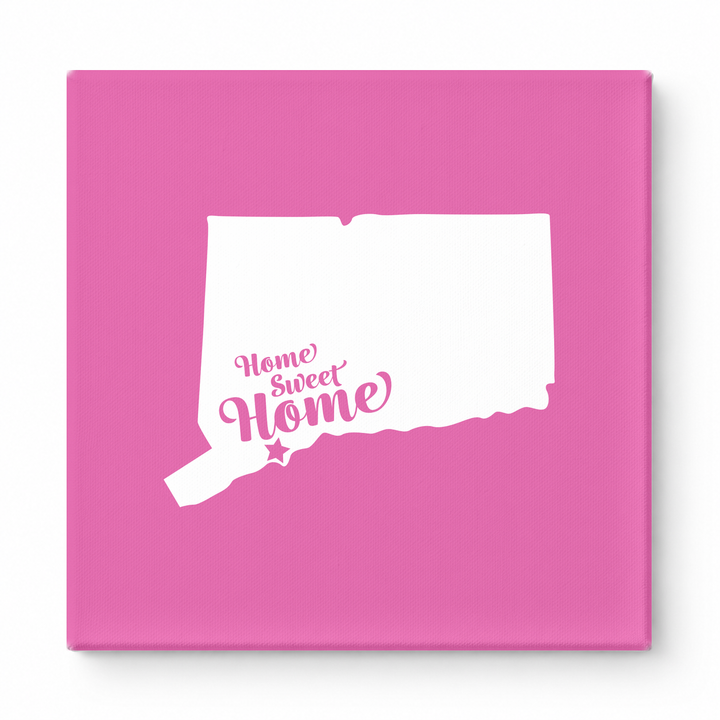 Home Sweet Waterbury — Connecticut State Silhouette