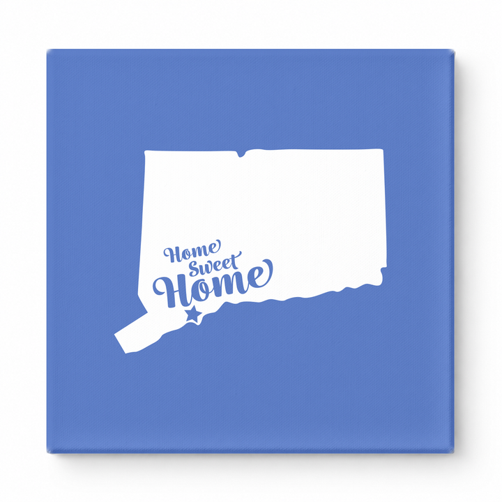 Home Sweet Waterbury — Connecticut State Silhouette