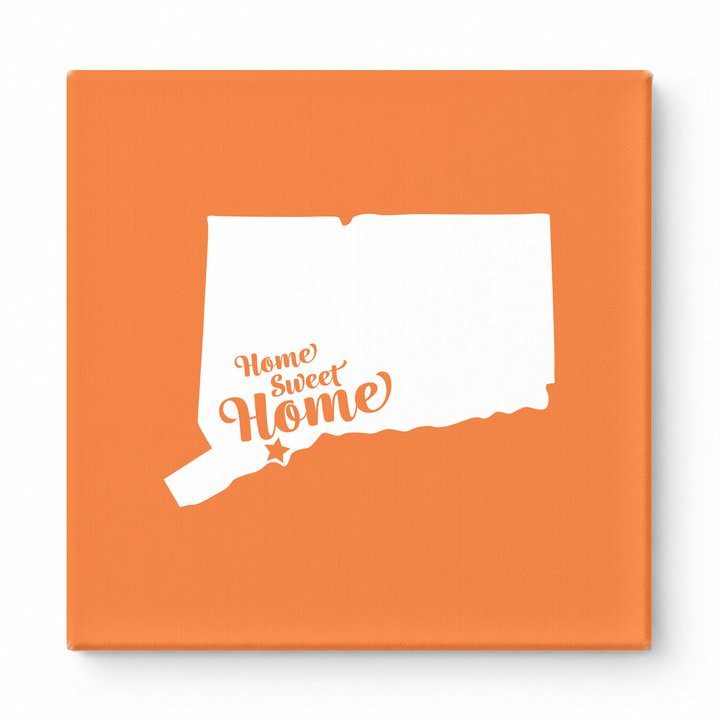 Home Sweet Waterbury — Connecticut State Silhouette