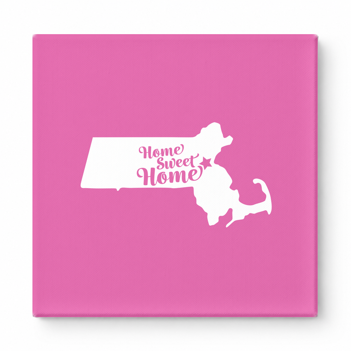Home Sweet Home — Massachusetts State Silhouette