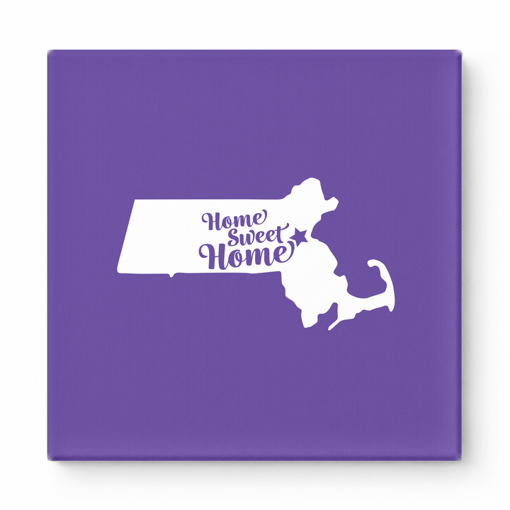 Home Sweet Home — Massachusetts State Silhouette