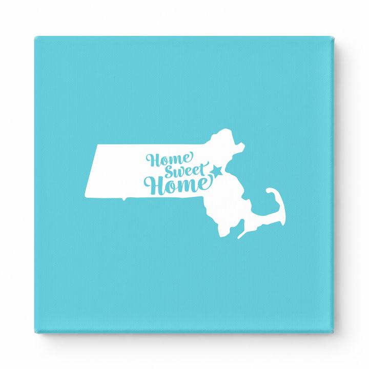 Home Sweet Home — Massachusetts State Silhouette