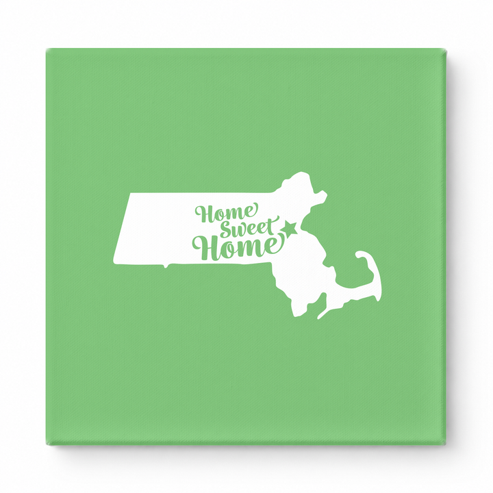Home Sweet Home — Massachusetts State Silhouette