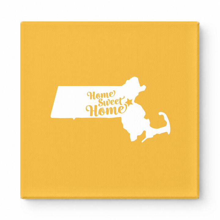 Home Sweet Home — Massachusetts State Silhouette