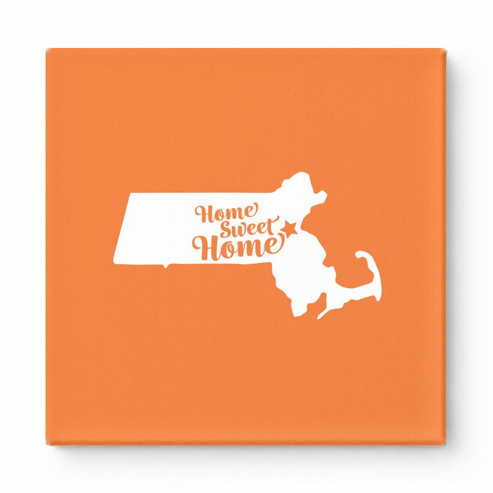 Home Sweet Home — Massachusetts State Silhouette