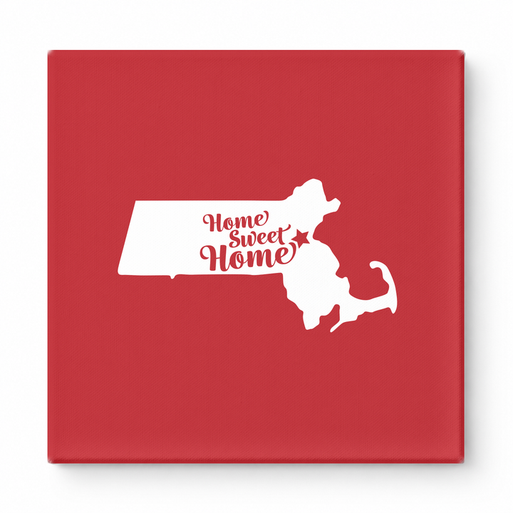 Home Sweet Home — Massachusetts State Silhouette