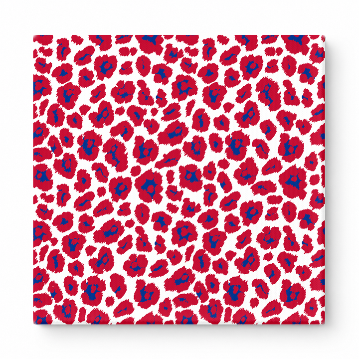 Red & Royal Blue Leopard — National Football Teams