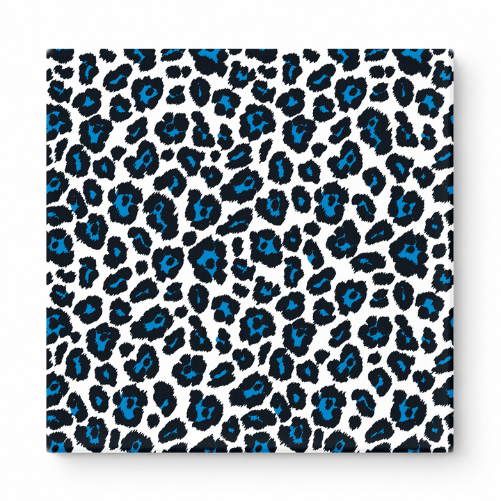 White & Royal Blue Leopard — National Football Teams