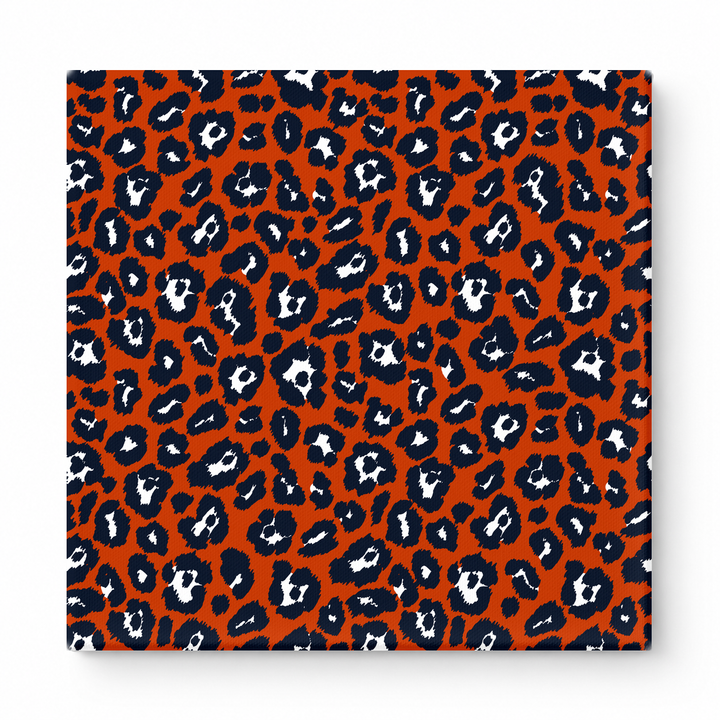 Orange & Navy Leopard — National Football Teams
