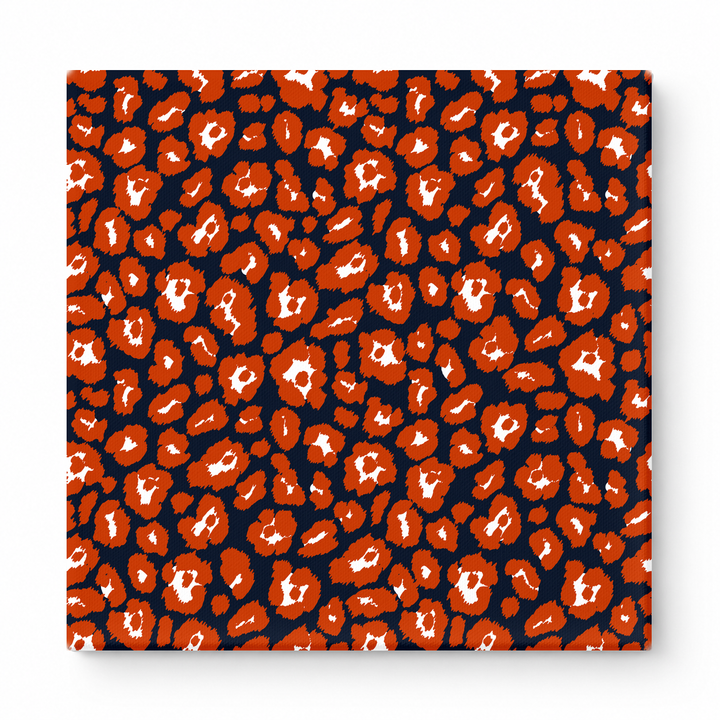 Orange & Navy Leopard — National Football Teams