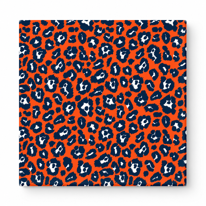 Orange & Navy Leopard — National Football Teams