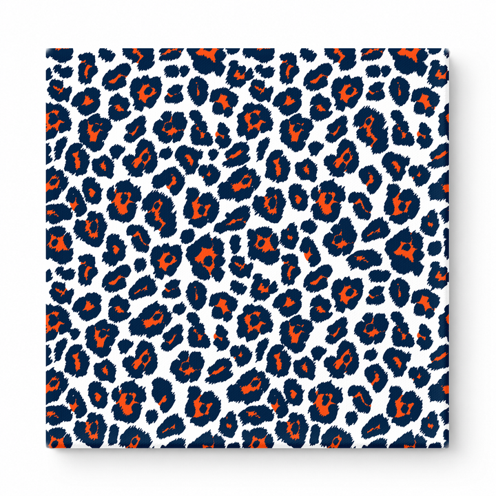 Navy & Orange Leopard — National Football Teams