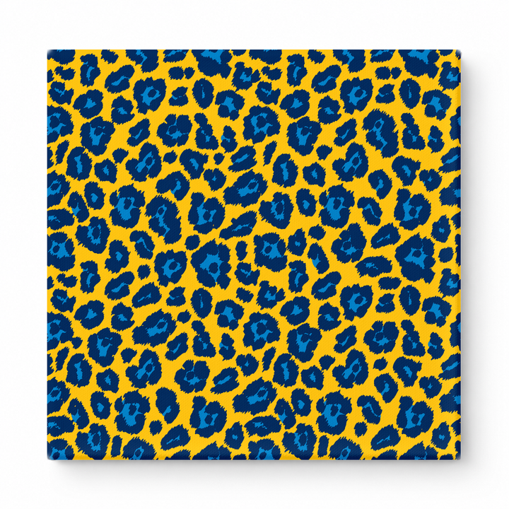 Gold & Navy Blue Leopard — National Football Teams