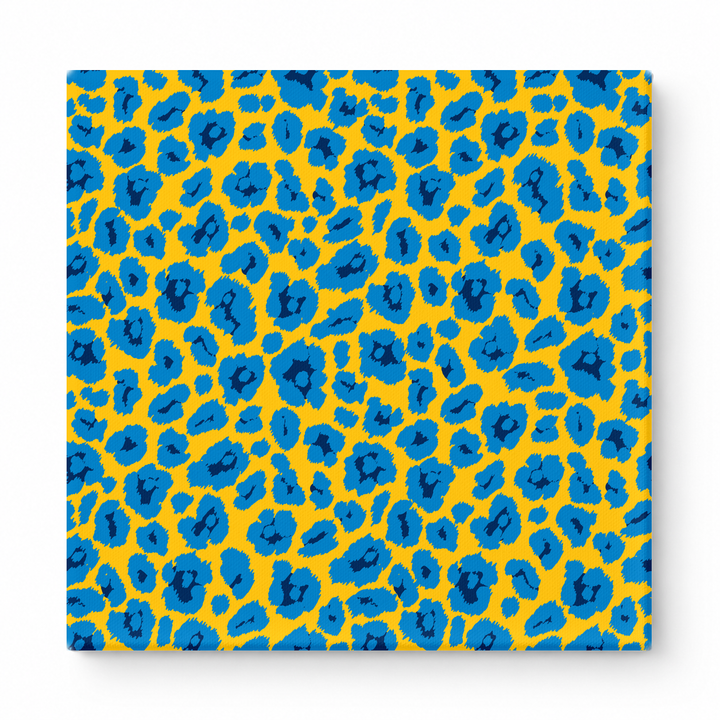 Gold & Royal Blue Leopard — National Football Teams