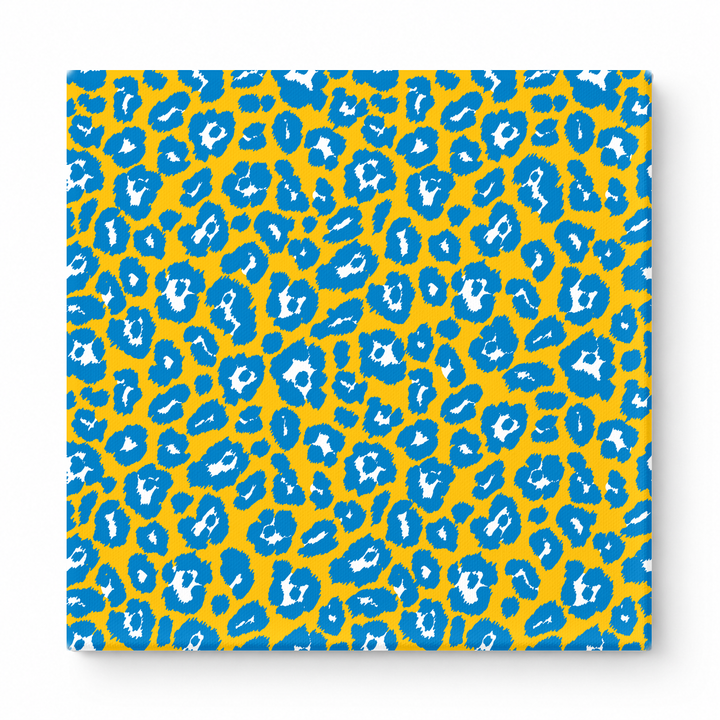 Gold & Royal Blue Leopard — National Football Teams