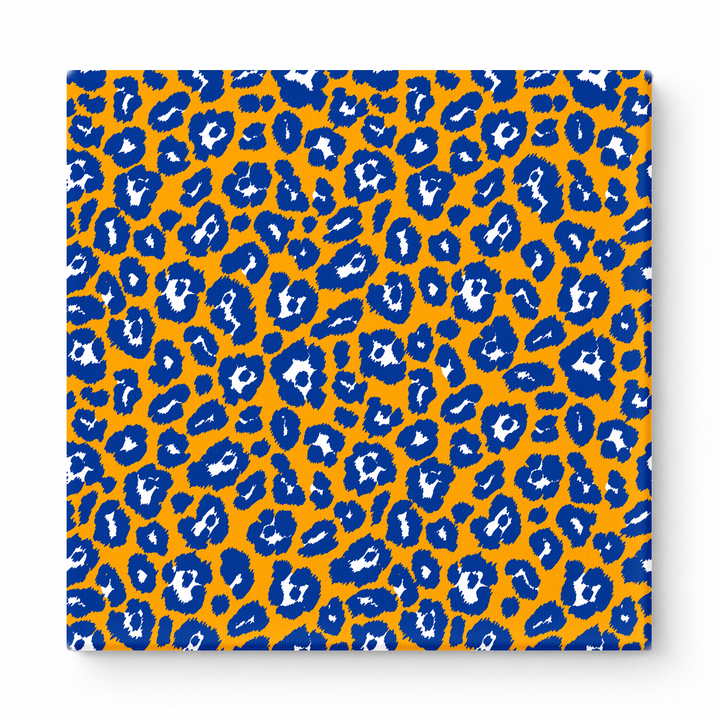 Gold & Royal Blue Leopard — National Football Teams