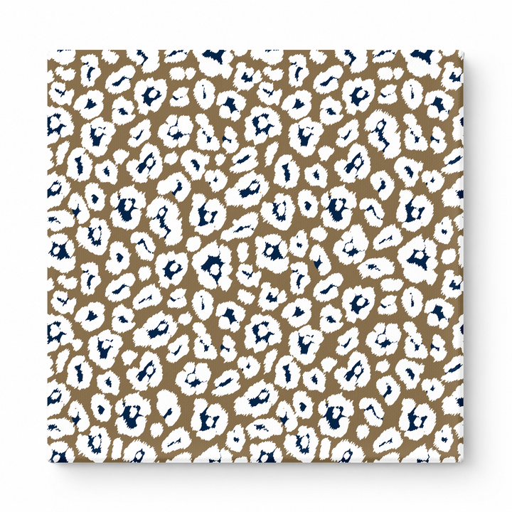 Tan & Navy Leopard — National Football Teams