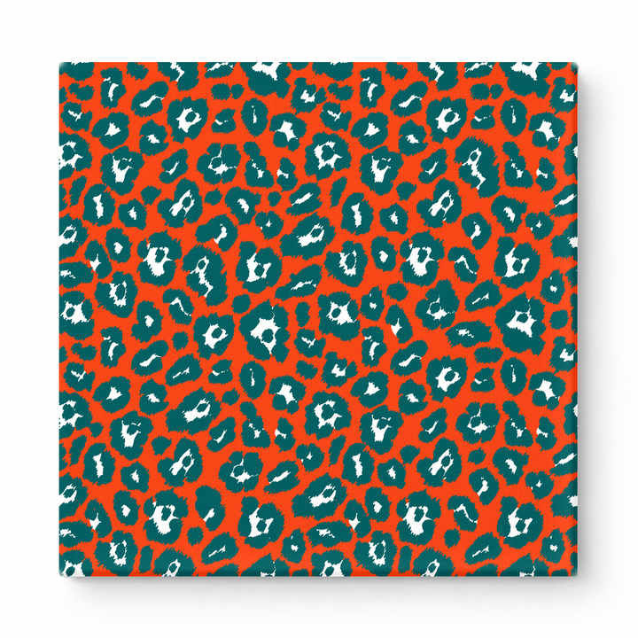 Orange & Teal Leopard — National Football Teams