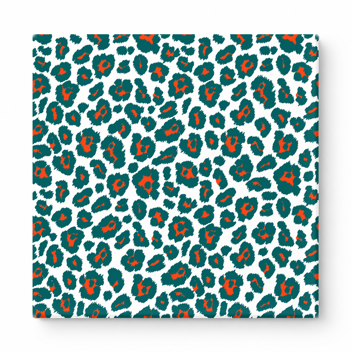 Teal & Orange Leopard — National Football Teams