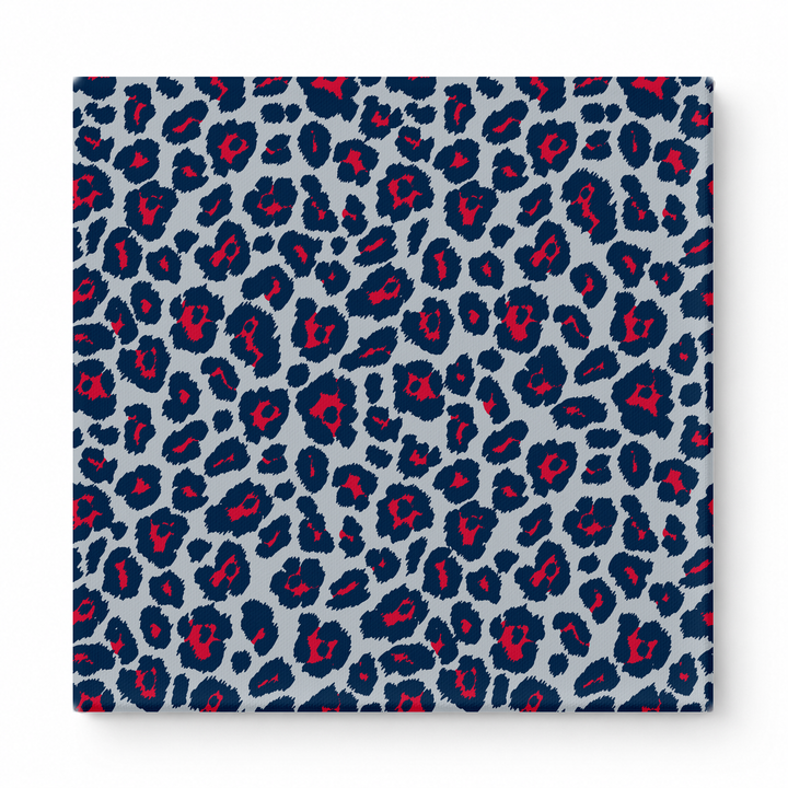 Navy & Red Leopard — National Football Teams