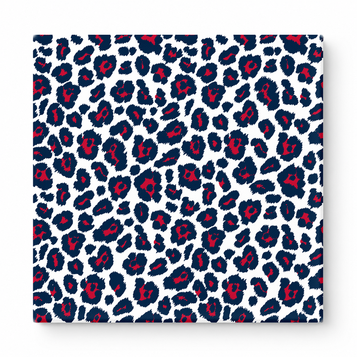 Navy & Red Leopard — National Football Teams