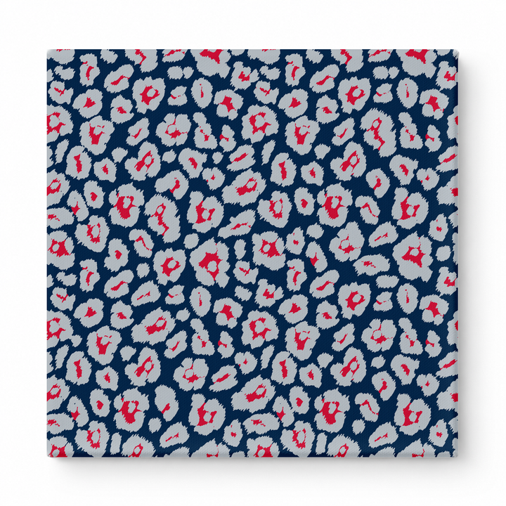 Navy & Red Leopard — National Football Teams