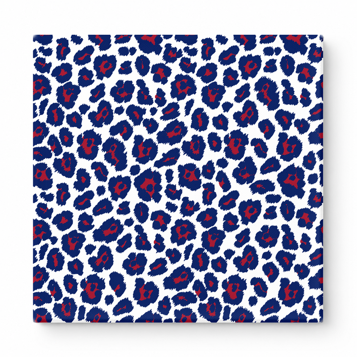 Navy & Red Leopard — National Football Teams