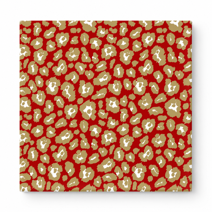 Red & Gold Leopard — National Football Teams