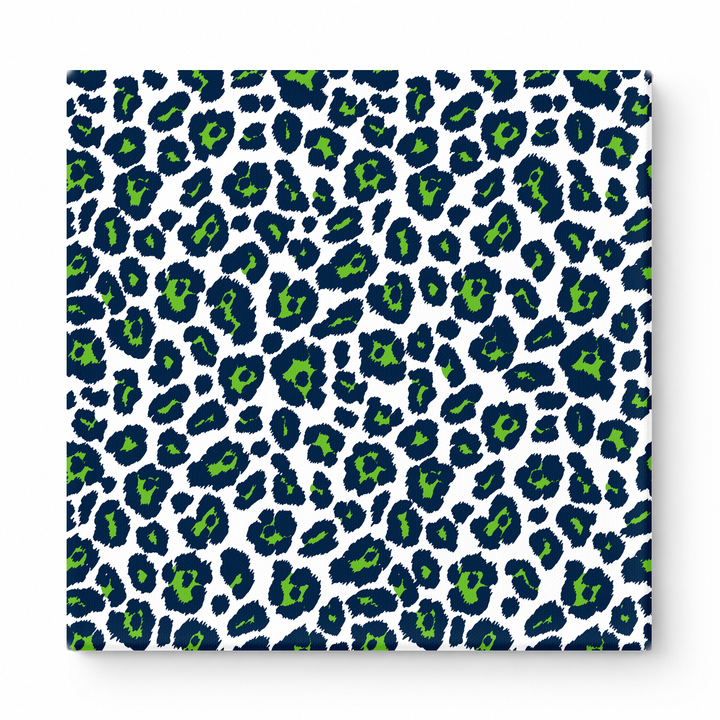 Navy & Lime Green Leopard — National Football Teams