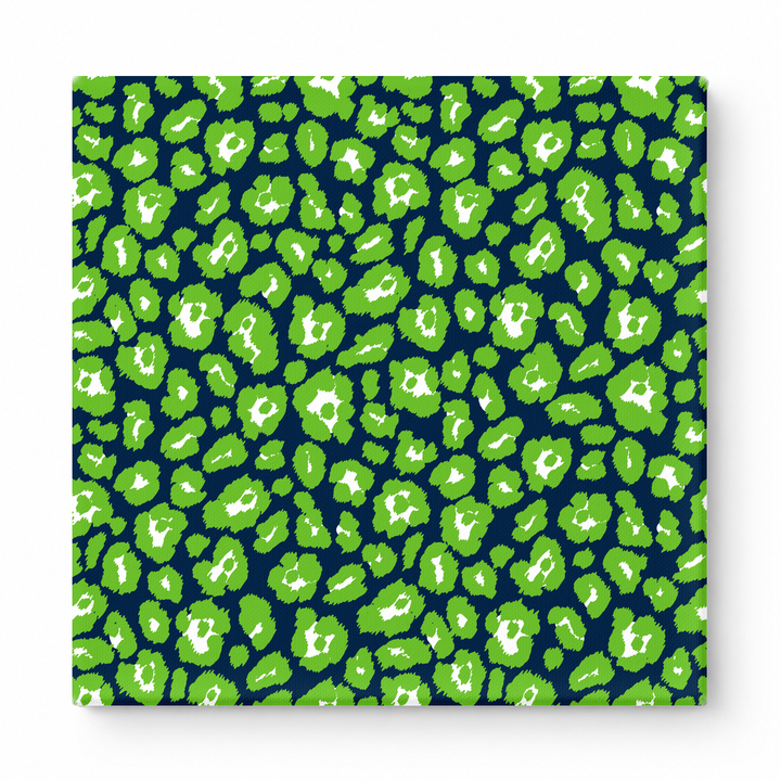 Navy & Lime Green Leopard — National Football Teams