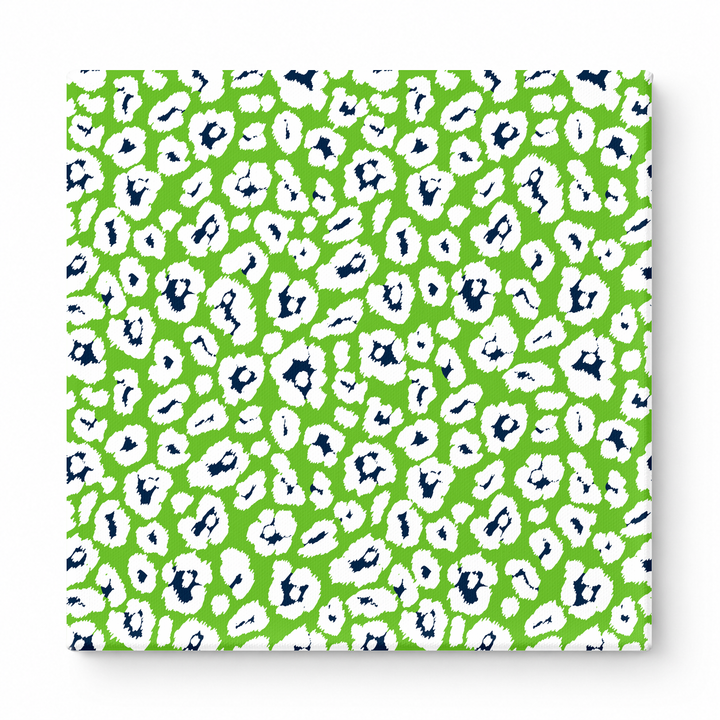 Lime Green & White Leopard — National Football Teams