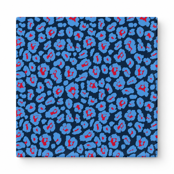 Navy & Periwinkle Leopard — National Football Teams