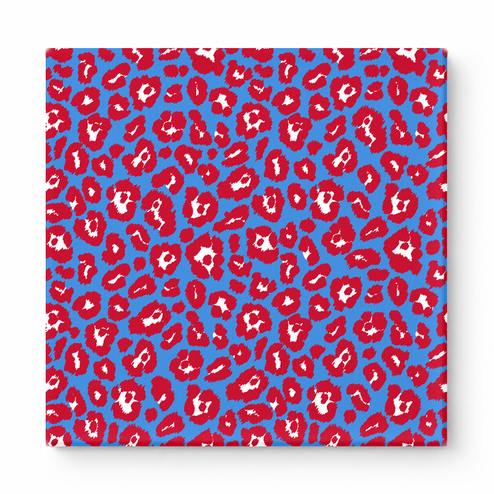 Royal Blue & Red Leopard — National Football Teams