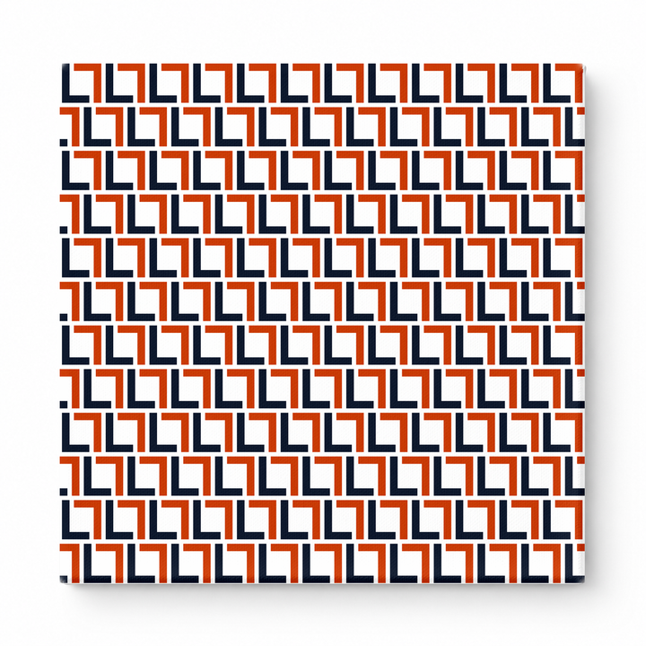 Navy & Orange Squares — National Football Teams