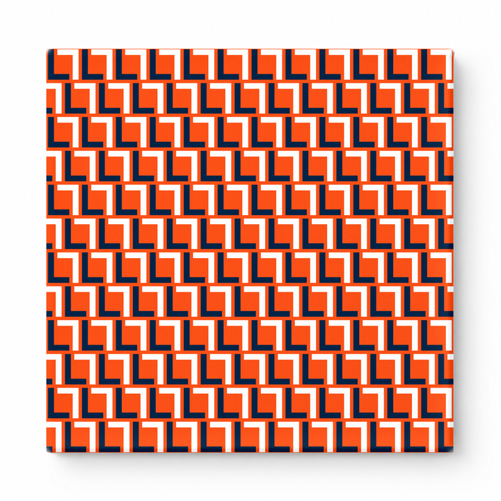 Orange & Navy Squares — National Football Teams