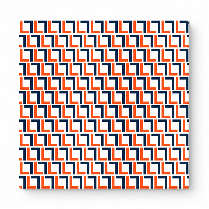 Orange & Navy Squares — National Football Teams