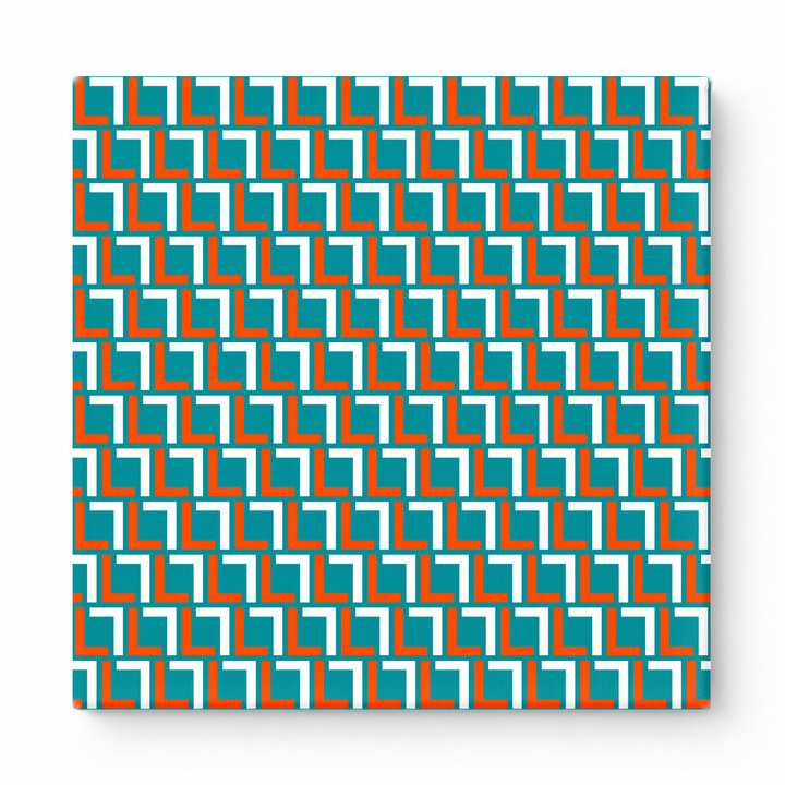 Teal & Orange Squares — National Football Teams