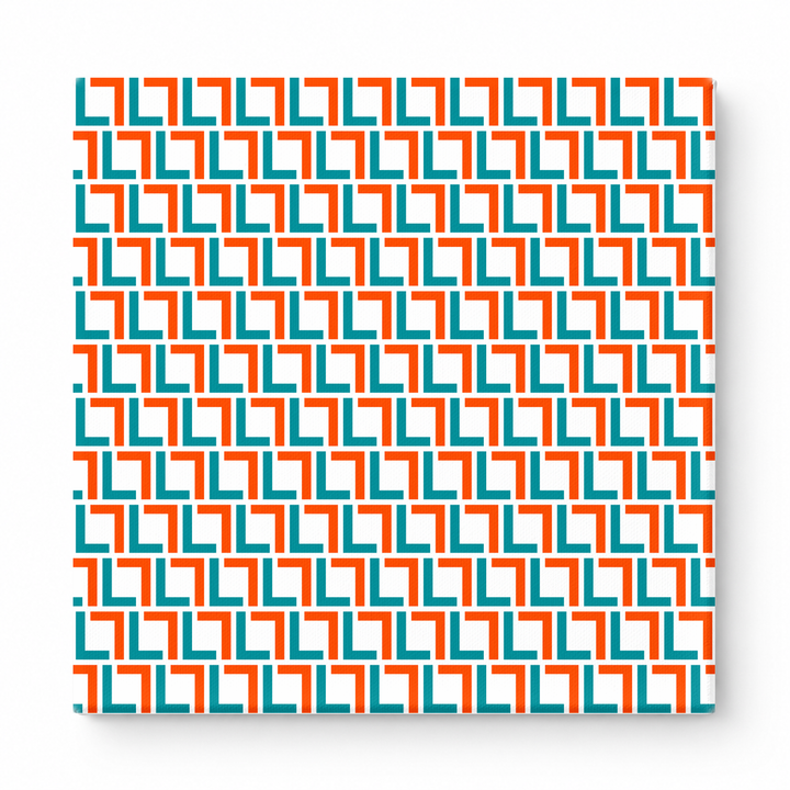 Teal & Orange Squares — National Football Teams