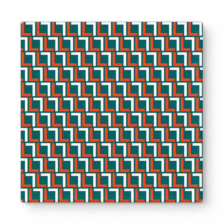 Orange & Teal Squares — National Football Teams