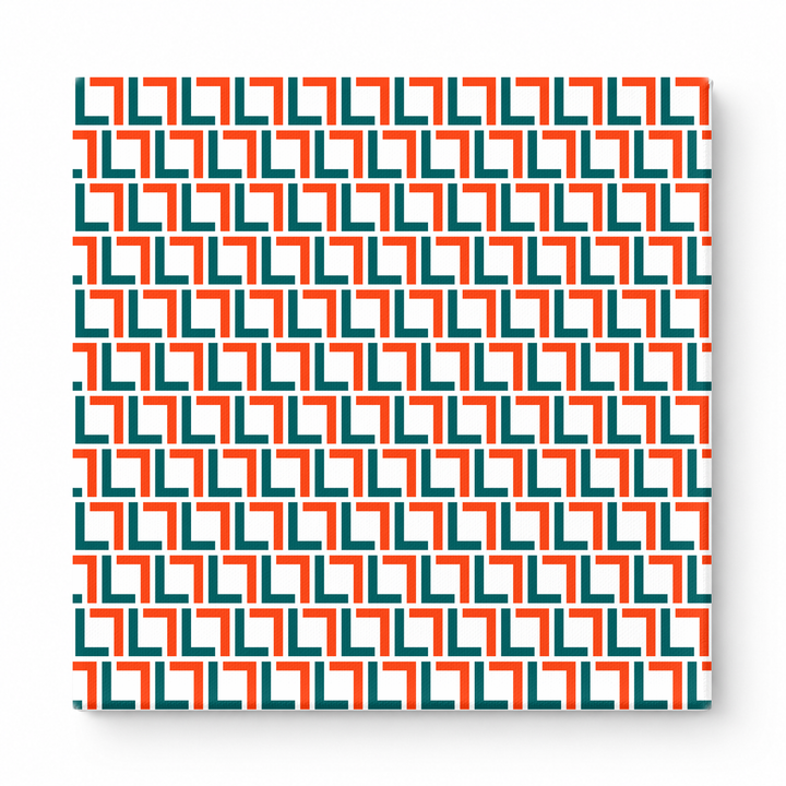 Navy & Orange Squares — National Football Teams