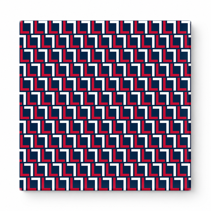 Navy & Red Squares — National Football Teams