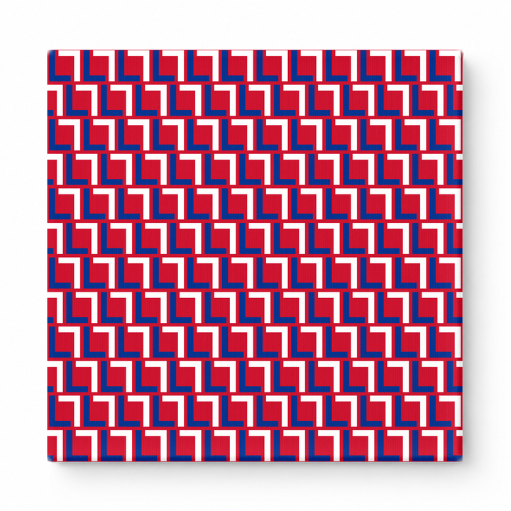 Navy & Red Squares — National Football Teams