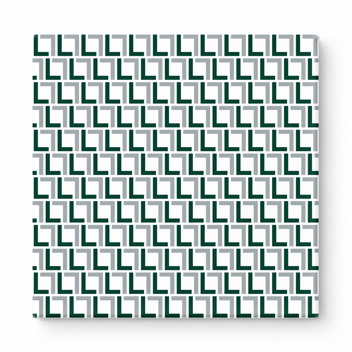 Forest Green & Silver Squares — National Football Teams