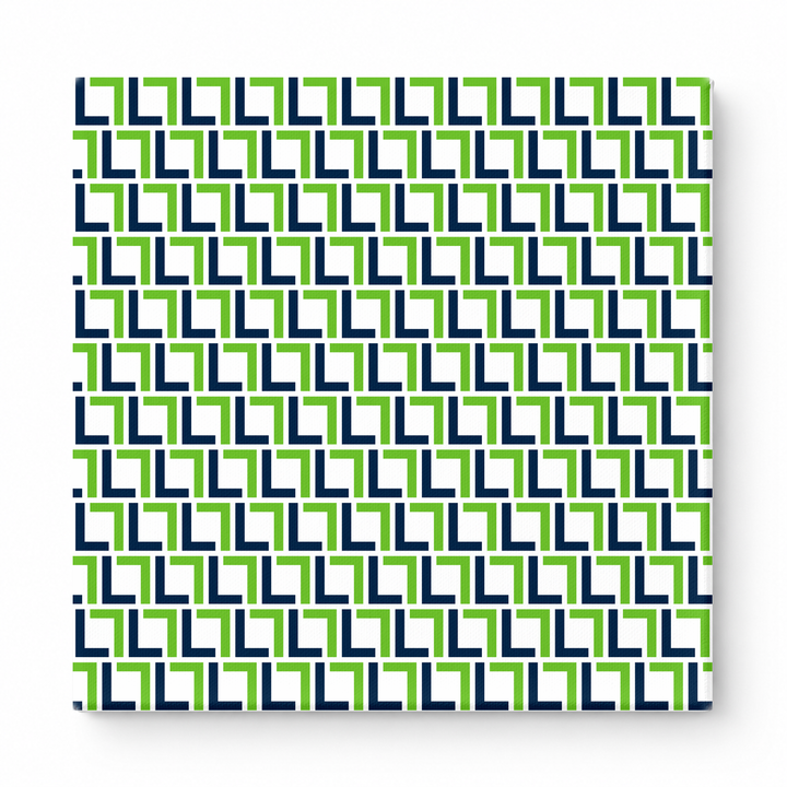 Navy & Lime Green Squares — National Football Teams