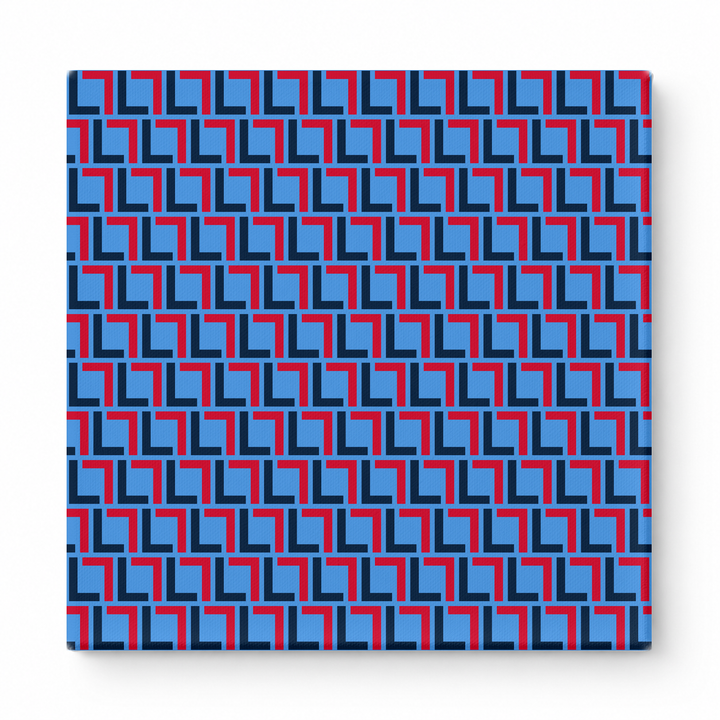 Navy & Red Squares — National Football Teams